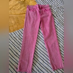 GAP Women's Straight Leg Jeans in Vibrant Pink
